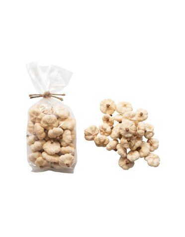 Dried Natural Pods in Bag, Cream