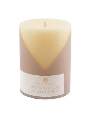 Unscented Candles - 3x4 Pillar, Ivory