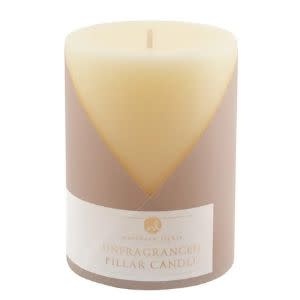 Unscented Candles - 3x4 Pillar, Ivory