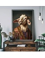 Goat Animal Portrait Print, 11.75 x 15.75, Matte