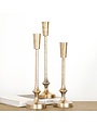 Gold Finish Candle Pillar, Small