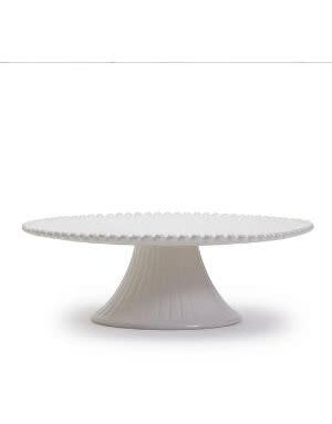 Heirloom Pearl Edge Pedestal Platter, For local pick up only