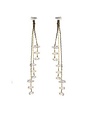 Cascading Diamond Holiday Tassel Statement Earrings