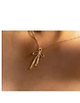 Peter and June Bad to the Bow Necklace, 18K Gold Plated Necklace