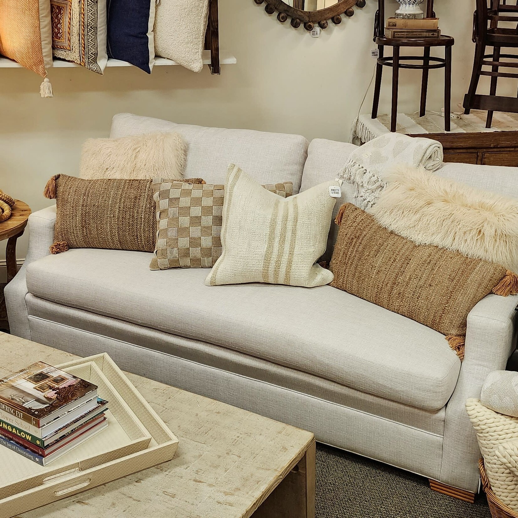 Sherrill - Turbo Cream Sofa 39 x 88 x 24 Customizable