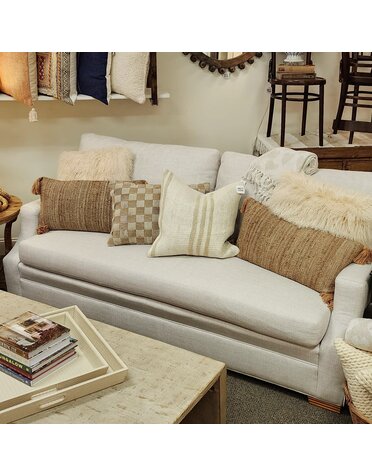 Sherrill - Turbo Cream Sofa 39 x 88 x 24 Customizable, Furniture Available for Local Delivery or Pick Up