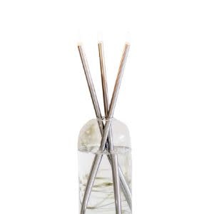 Everlasting Candle Silver, candles only,  set of 3