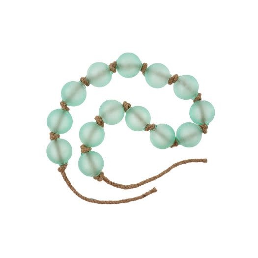 Beach Glass Beads, Aqua