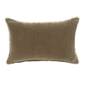 Lina Linen Pillow, Fennel, 16 in. x 24 in.