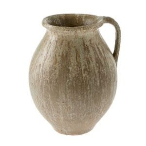 Rhodes Pitcher Vase Reactive Brown, For local pick up only