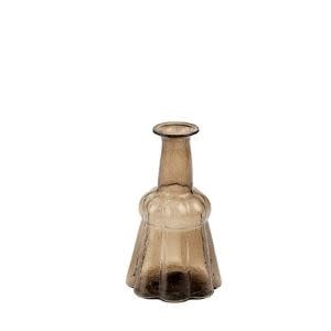 Recycled Glass Bottle Vase, Tan