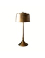 Tall Antique Table Lamp with Brass Shade