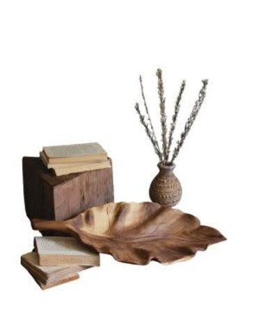 Wooden Teak Leaf Tray