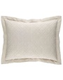 Washed Linen Quilted Sham, Natural