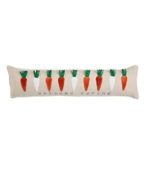 Carrot Long Applique Pillow
