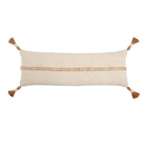 Long Jute Stripe Pillow