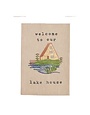 Lake Embroidery Towel, Welcome