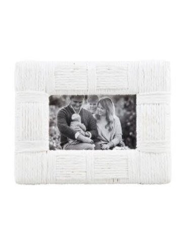 White Woven Rope Frame, Large
