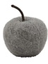 Felted Fruit Decor, Apple, Grey