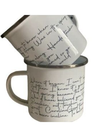 Crooked Halo Neil Diamond  “Sweet Caroline” Lyrics Metal Mug