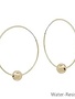 Water Resistant 2" Gold Hoop with 10MM Bead Accent