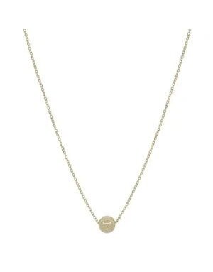 Thin Gold Chain with 8MM Gold Bead 16"-18" Necklace
