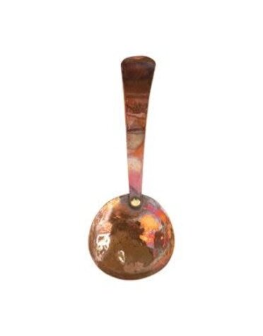 Hammered Copper Spoon, Burnt Finish