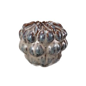 Stoneware Vase, Reactive Glaze, Multi Color, 5.25"w x 4.75"h