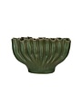 Stoneware Sculptural Vase w/ 9 Sections, Green, 8 X 4 X 4.75