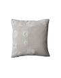 20" Square Handmade Woven Cotton & Linen Pillow w/ Applique