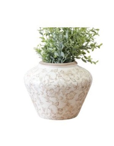 Beige Heirloom Vase, 6.5 in.