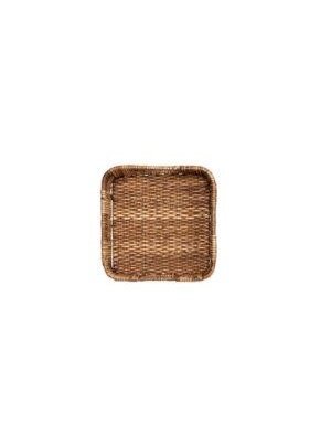 Hand-Woven Rattan Trays with Handles, Small