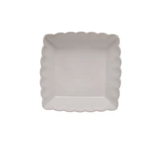 Stoneware Serving Dish w/ Scalloped Edge, Medium