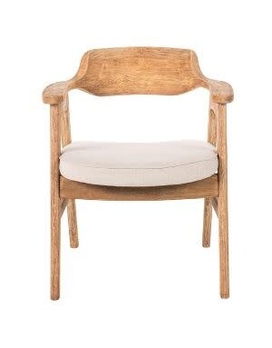 Wagner Chair Natural with Sand Cushion, 25 x 22 x 30 Furniture Available for Delivery or Pick Up