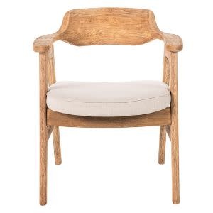 Wagner Chair Natural with Sand Cushion, 25 x 22 x 30 Furniture Available for Delivery or Pick Up