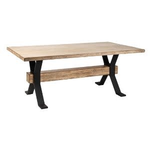 Missoula Antique Dining Table, Natural White, 40 X 90 X 30,  Furniture Available for Local Delivery or Pick Up