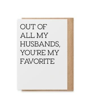 Paisley & Parsley Favorite Husband - Greeting Card