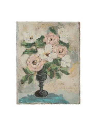 Flowers in Vase Wall Decor, Vertical