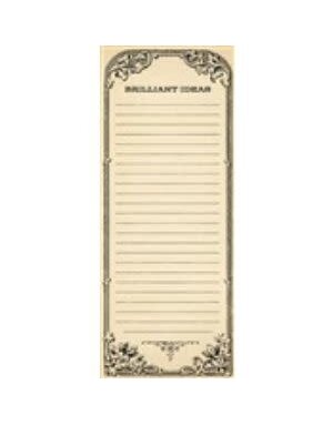 Brilliant Ideas Skinny Notepad