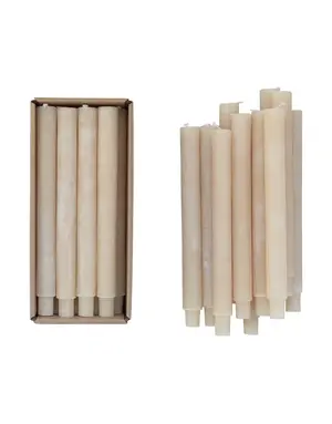 Unscented Taper Candle, Powder Finish, Priced Individually