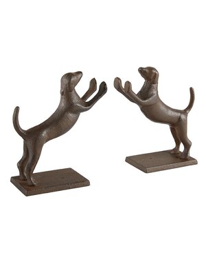 Cast Iron Dog Bookends S/2