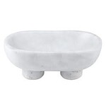 White Footed Marble Bowl