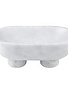 White Footed Marble Bowl, Available For Local Pick Up