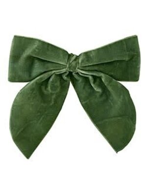 Velvet Napkin Tie S/4 - Forest