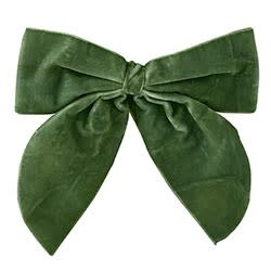 Velvet Napkin Tie S/4 - Forest