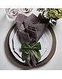 Velvet Napkin Tie S/4 - Forest