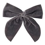 Velvet Napkin Tie S/4 - Charcoal