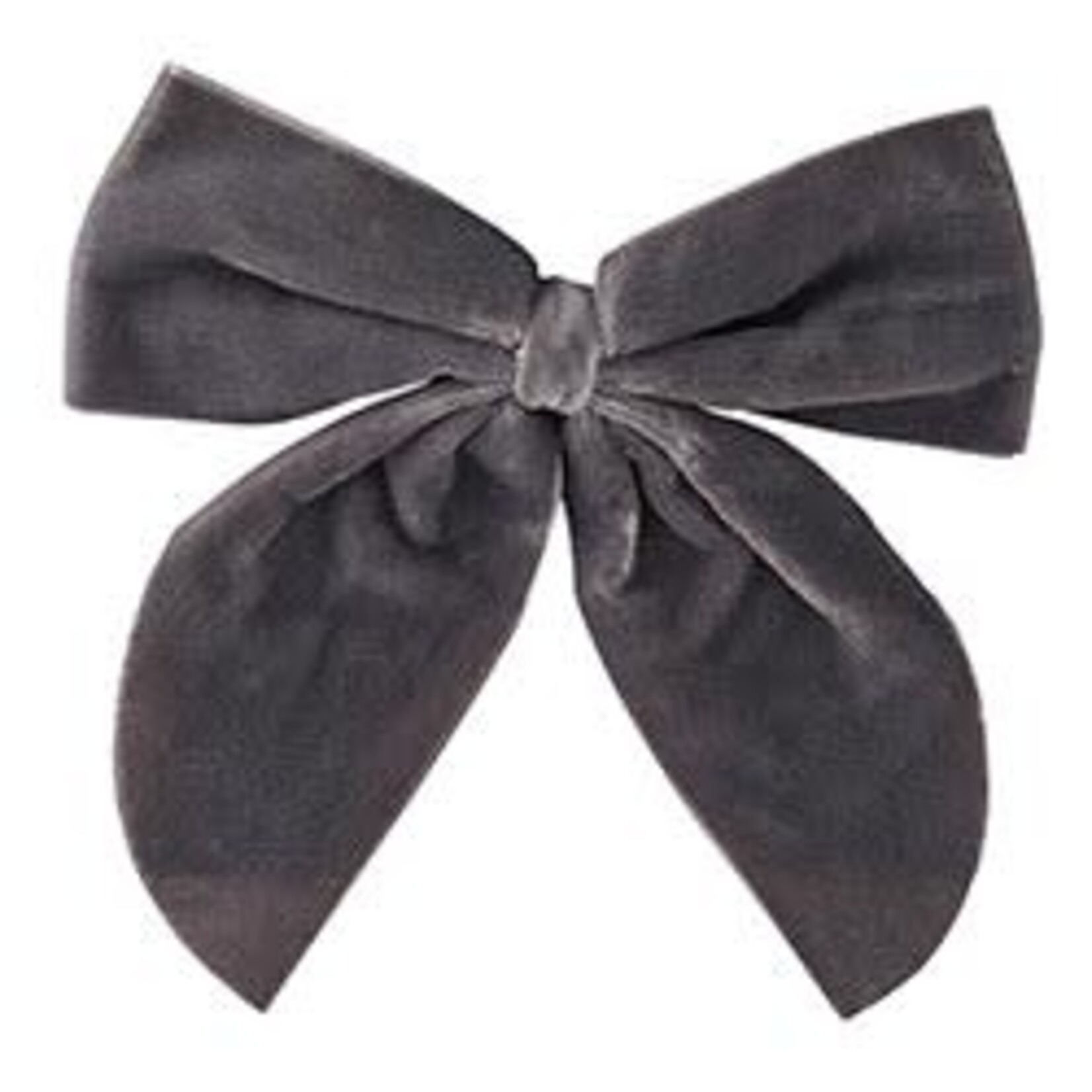 Velvet Napkin Tie S/4 - Charcoal