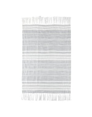 Hand Towel, Grey and White