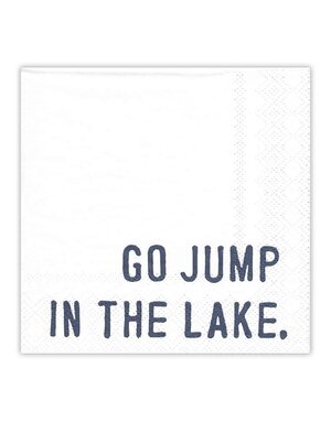 Go Jump Lake Paper Napkin 5x5